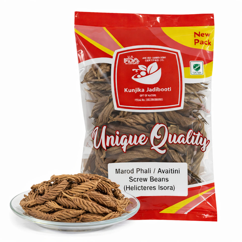 Kunjika Jadibooti Marod Phali - Marori - Helicteres Isora - Avaitini Screw Beans - 100 gm
