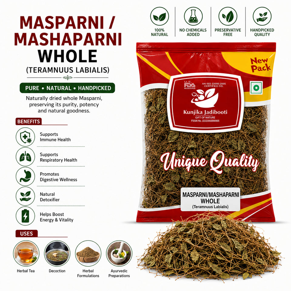 Kunjika Jadibooti  Masparni Leaves - Mashaparni leaves - Teramnus Labialis - 100 gm