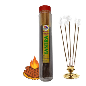 Pujahaat Premium Scented Incense Stick Masala Agarbatti | No Charcoal Incense Sticks, 100% Herbal Fragrance Agarbatti, 0% Sulphates - Tantra Fragrance