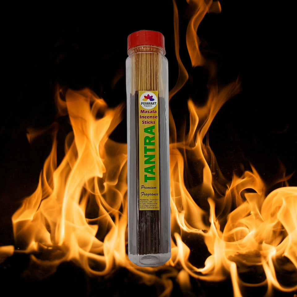 Pujahaat Premium Scented Incense Stick Masala Agarbatti | No Charcoal Incense Sticks, 100% Herbal Fragrance Agarbatti, 0% Sulphates - Tantra Fragrance