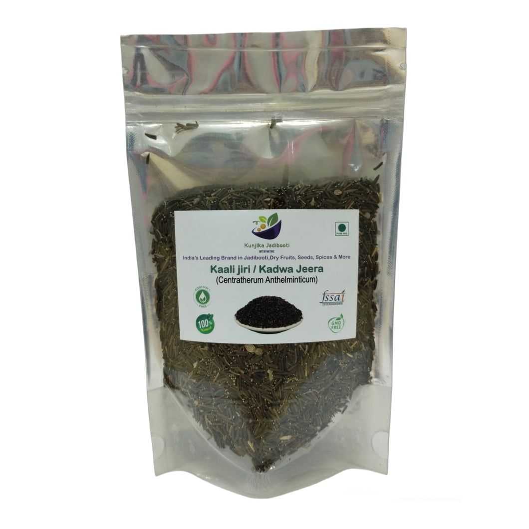 Kunjika Jadibooti Kali Jiri - Kaali jiri - Kadwa Jeera - Kali Jeeri – Natural Black Cumin Seed (100 GM)