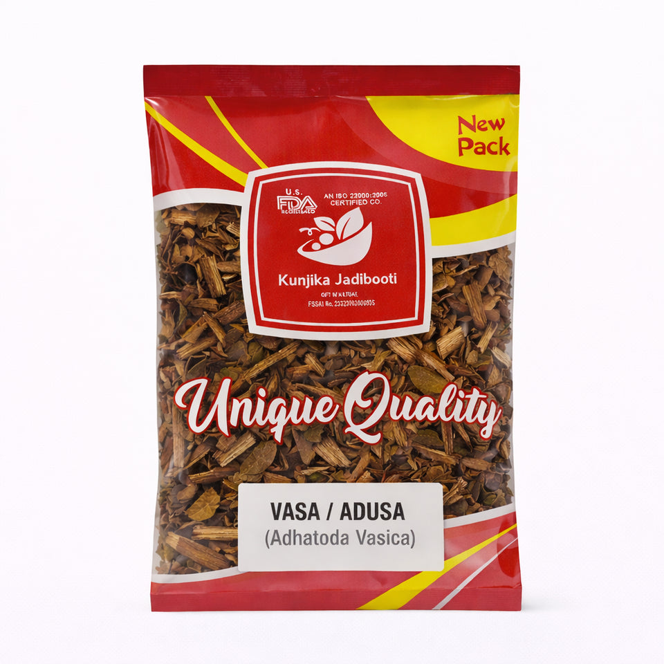 Kunjika Jadibooti Vasa Adusa Leaves (Vasaka) – Premium Ayurvedic Herb | Adhatoda Vasica | Bansa Hara | Malabar Nut Tree | Natural Herbal Ingredient for Kadha, Powder & Traditional Ayurvedic Preparations | 100% Pure & Natural