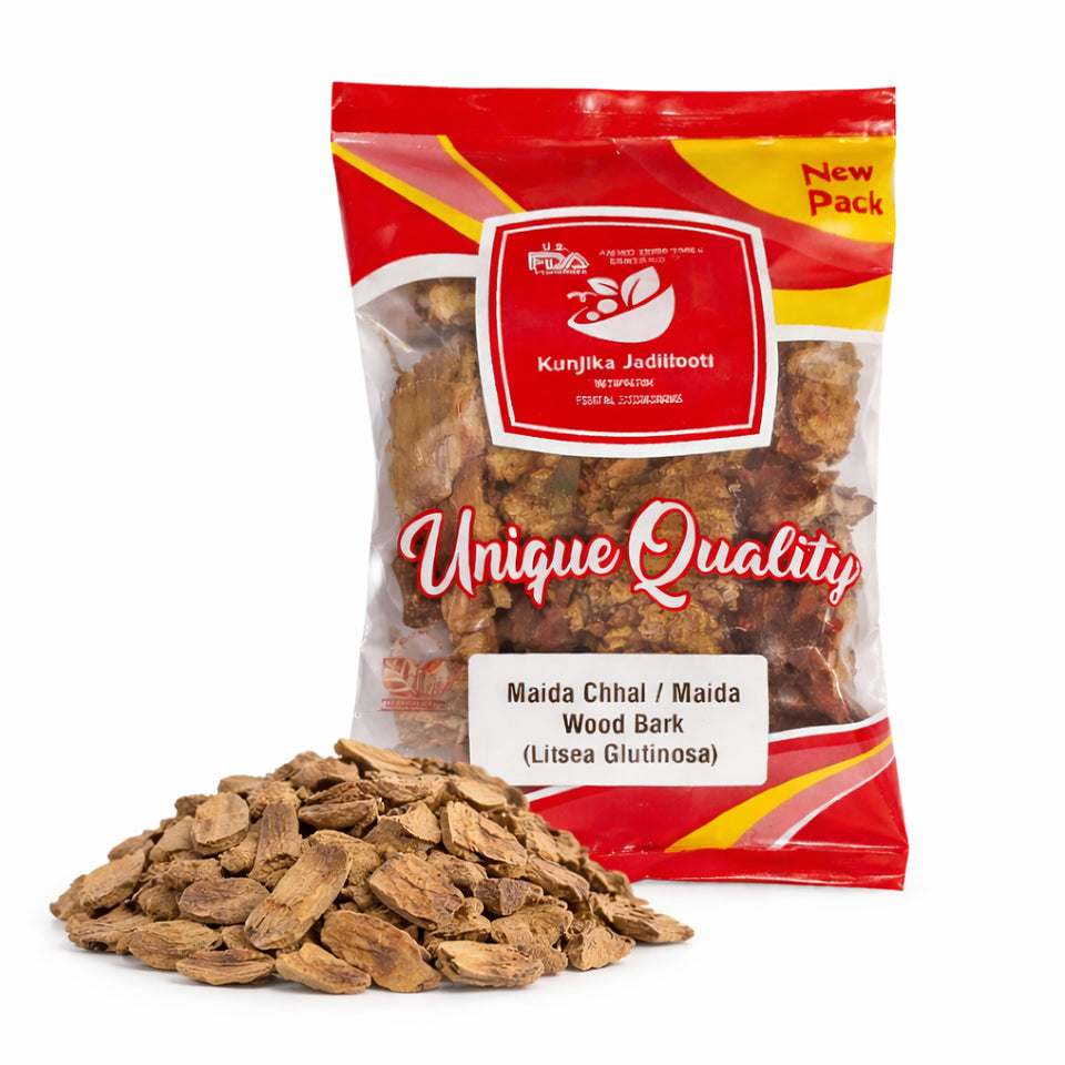 Kunjika Jadibooti Maida Bark Whole 100g | Maid Chaal | Litsea Glutinosa Bark | Maida Lakdi for Ayurvedic Herbal Wellness & Traditional Use