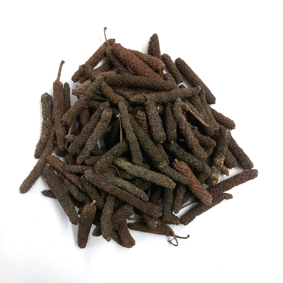 Kunjika Jadibooti Long Pepper - Pipal Badi - Pippali - Pipali - Peepali - Piper Longum (100 GM)