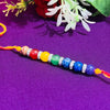 Rakhi 7 Chakra Crystals 8 mm with AD Rings for Brother Rakhi for Bhaiya Bhabhi Natural Semi Precious Stone Rakhi Set Combo for Men and Women