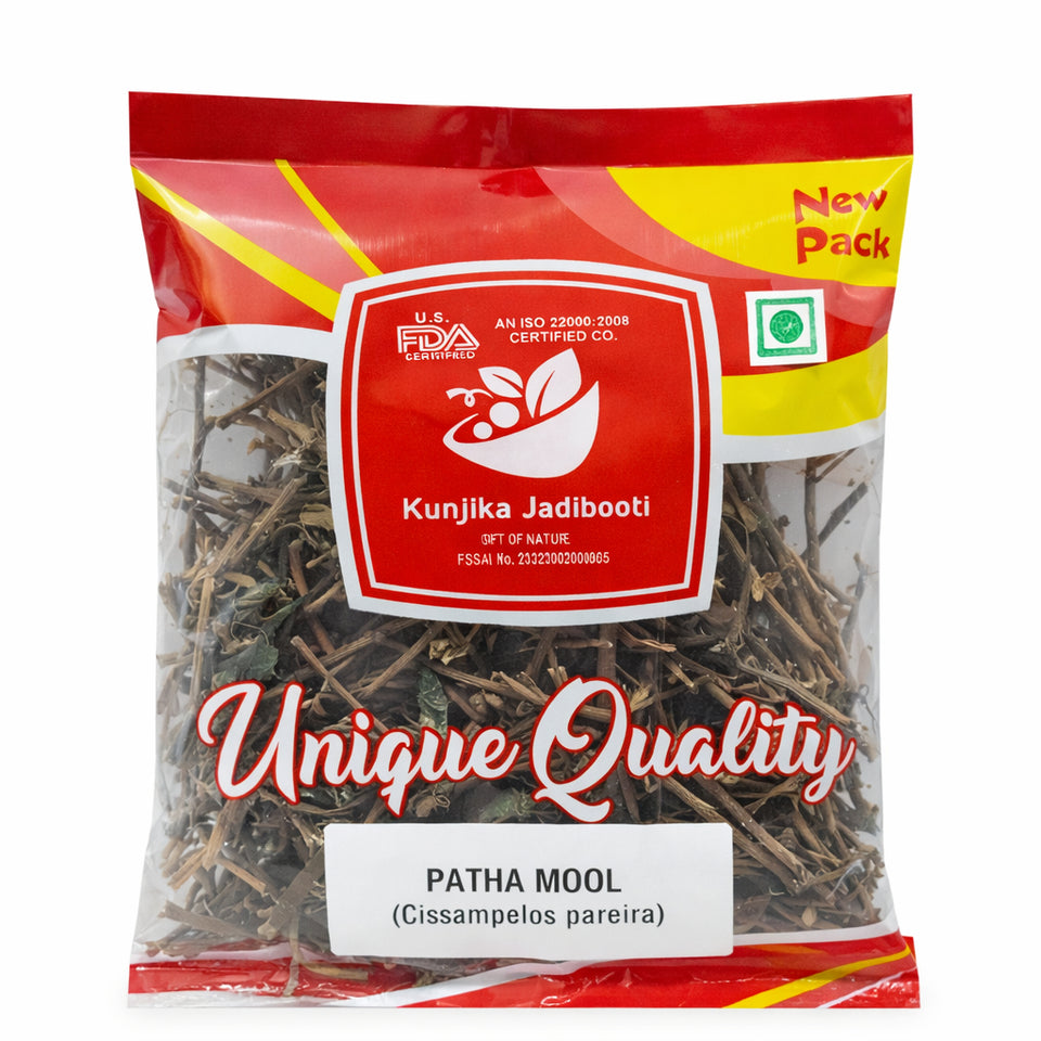 Kunjika Jadibooti Patha Mool | Premium Ayurvedic Patha Root | Cissampelos Pareira Root (Whole) | Natural Herb for Traditional Ayurvedic Preparations | Pure, Raw & Chemical Free
