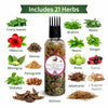 Kunjika Jadibooti 21 Ayurvedic Herbs for Hair Oil | DIY Herbal Hair Oil Kit with Comb Applicator | Natural Hair Growth, Hair Fall Control & Scalp Nourishment | Bhringraj, Amla, Brahmi Blend