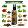 Kunjika Jadibooti 21 Ayurvedic Herbs for Hair Oil | DIY Herbal Hair Oil Kit with Comb Applicator | Natural Hair Growth, Hair Fall Control & Scalp Nourishment | Bhringraj, Amla, Brahmi Blend