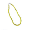 Peridot Crystal Round Beads Necklace 15 Inches 6 mm Beads Semi precious Mala