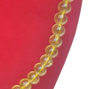 Peridot Crystal Round Beads Necklace 15 Inches 8mm Beads Semi precious Mala