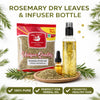 Kunjika Jadibooti Rosemary Leaves Dry 100 gm for Hair Growth Skin Care Herbal Dried Rosemary Patti Tea Cooking Spice Natural Ayurvedic Herb for Hair Oil with Comb applicator bottle