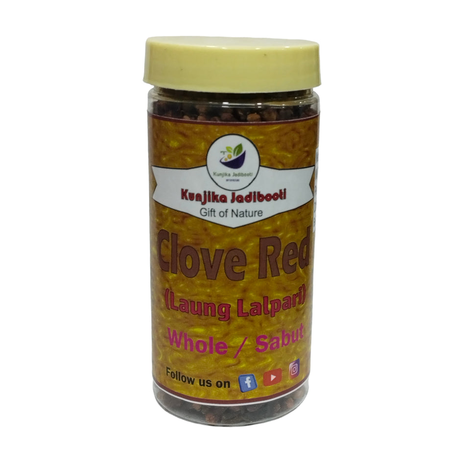 Kunjika Jadibooti Cloves Whole Lal Pari Quality | Kerala Red Cloves Original | Rich In Nutrition | Sabut Laung | Ground Clove | Clove Whole- 100 gm