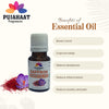 Pujahaat Saffron Essential Oil (Crocus sativus) | Non-Sticky | Non-greasy Healthy Hair | Relaxing Sleep| Oil Skin, Body Soft Hair | Natural Therapeutic Grade - Vegan & Cruelty free - 15 ml