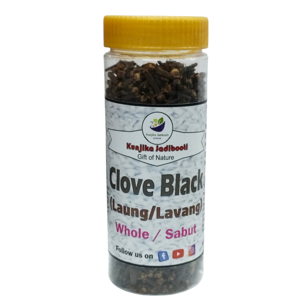 Kunjika Jadibooti Cloves Whole High Quality | Kerala Cloves Black | Rich In Nutrition | Sabut Laung | Ground Clove | Clove Whole Black - 200 gm