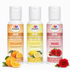 Orange, Lemon, Rose Air Freshener Concentrate Set of 3 (50ml Each) Makes 1 Liter Each | Long Lasting Room Freshener Liquid | Fragrance Combo for Home, Office, Car | Alcohol-Free Premium Fragrance by Pujahaat