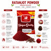 Kunjika Jadibooti Ratanjot Powder- Alkanna Tinctoria -Alkanet Root Powder - Pure & Natural 100 gm