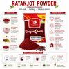 Kunjika Jadibooti Ratanjot Powder- Alkanna Tinctoria -Alkanet Root Powder - Pure & Natural 100 gm