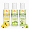 Lemon, Lemongrass, Greenapple Air Freshener Concentrate Set of 3 (50ml Each) Makes 1 Liter Each | Long Lasting Room Freshener Liquid | Fragrance Combo for Home, Office, Car | Alcohol-Free Premium Fragrance by Pujahaat