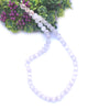 Selenite Crystal Round Beads Necklace 15 Inches 8 mm Beads Semi precious Mala