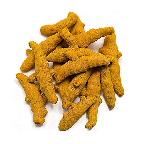 Kunjika Jadibooti Whole Dry Turmeric Sticks / Sabut Haldi Whole Haldi Gathiya | No Artificial Flavour Added | Indian Spices & Masala - 300 gm