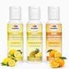 Lemon, Pineapple, Orange Air Freshener Concentrate Set of 3 (50ml Each) Makes 1 Liter Each | Long Lasting Room Freshener Liquid | Fragrance Combo for Home, Office, Car | Alcohol-Free Premium Fragrance by Pujahaat