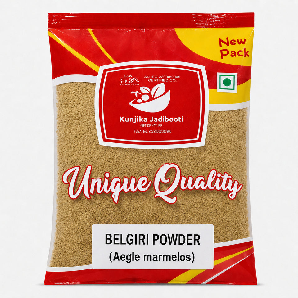 Kunjika Jadibooti Belgiri Powder | Bealgiri - Bael Phal Dry| Aegle Marmelos | Wood Apple 100 gm