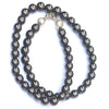 Hematite Crystal Round Beads Necklace 15 Inches 6 mm Beads Semi precious Mala