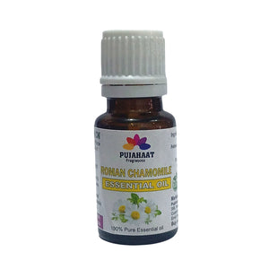 Pujahaat Roman Chamomile Essential Oil - Awesome for Stress Reduction and Sleep - Natural Moisturizer for Sensitive & Dry Skin - 100% Pure Therapeutic Grade for Aromatherapy - Vegan & Cruelty free - 15 ml