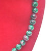 Ruby zoisite Crystal Round Beads Necklace 15 Inches 6 mm Beads Semi precious Mala