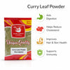 Kunjika Jadibooti Curry leaves Powder | Karuveppilai Powder | Kadi Patta Powder | Karibevu Powder for Hair & Eating (100 GM)