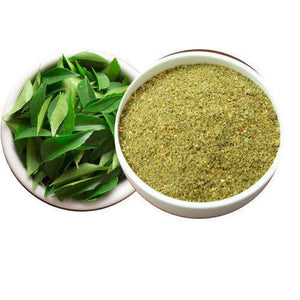 Kunjika Jadibooti Curry leaves Powder | Karuveppilai Powder | Kadi Patta Powder | Karibevu Powder for Hair & Eating (100 GM)