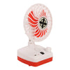 High Speed Multi Function Powerful Rechargeable Table Desk Fan 5 Inch Ultra High Speed with Reading Lamp