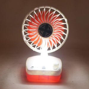 Rechargeable Fan With Led Light