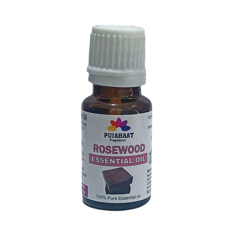 Pujahaat Rosewood Essential Oil (Dalbergia sissoo) Pure | Non-Sticky | Non-greasy | Lightweight | Men & Women | All Skin Types | Steam Distilled Therapeutic-Grade - 15 ml