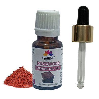 Pujahaat Rosewood Essential Oil (Dalbergia sissoo) Pure | Non-Sticky | Non-greasy | Lightweight | Men & Women | All Skin Types | Steam Distilled Therapeutic-Grade - 15 ml