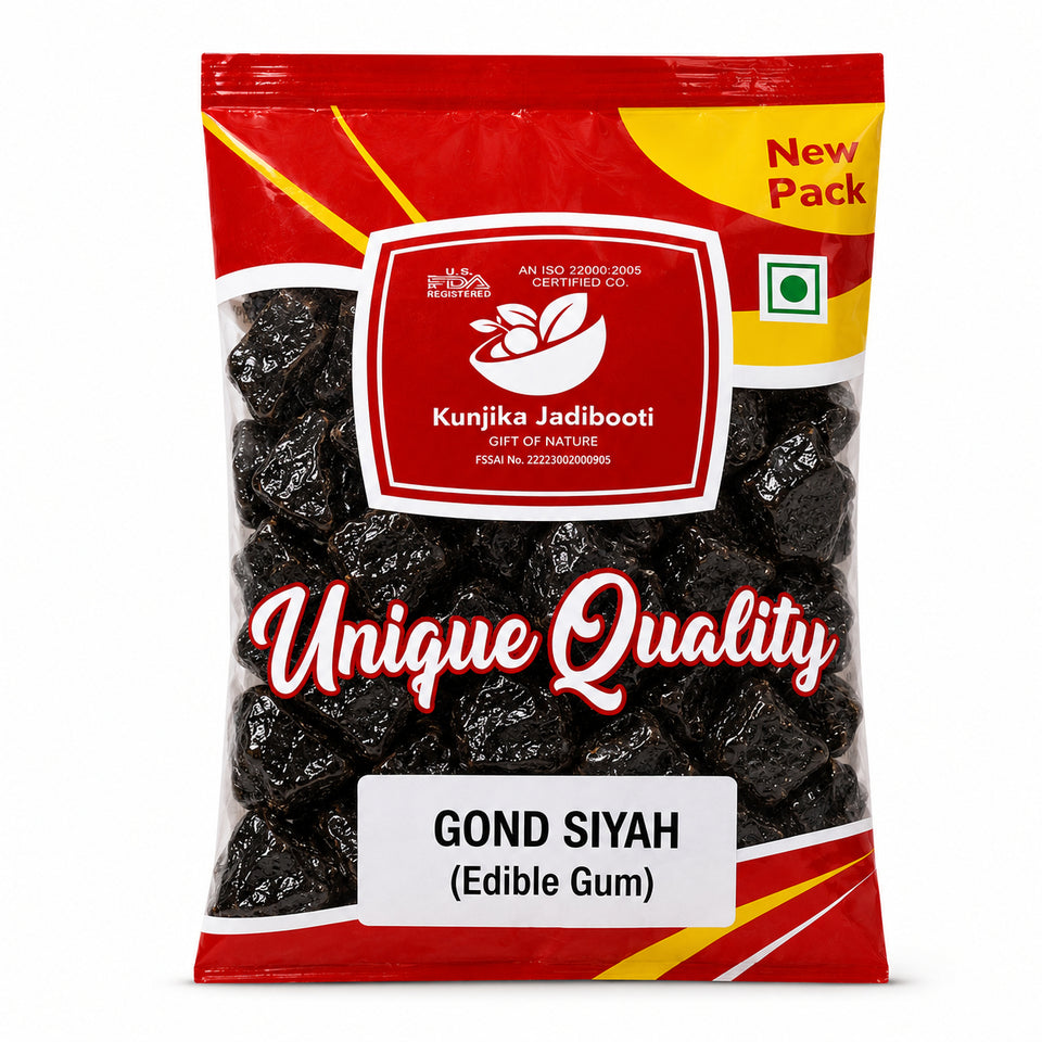 Kunjika Jadibooti Gond Siyah / Kala Gond - Arthritis & Sciatica | For Back pain | Leg pain | Headache | Pain in Bones & Nerves | 100% Pure Natural| Recommended For Joint Pain   100 gm