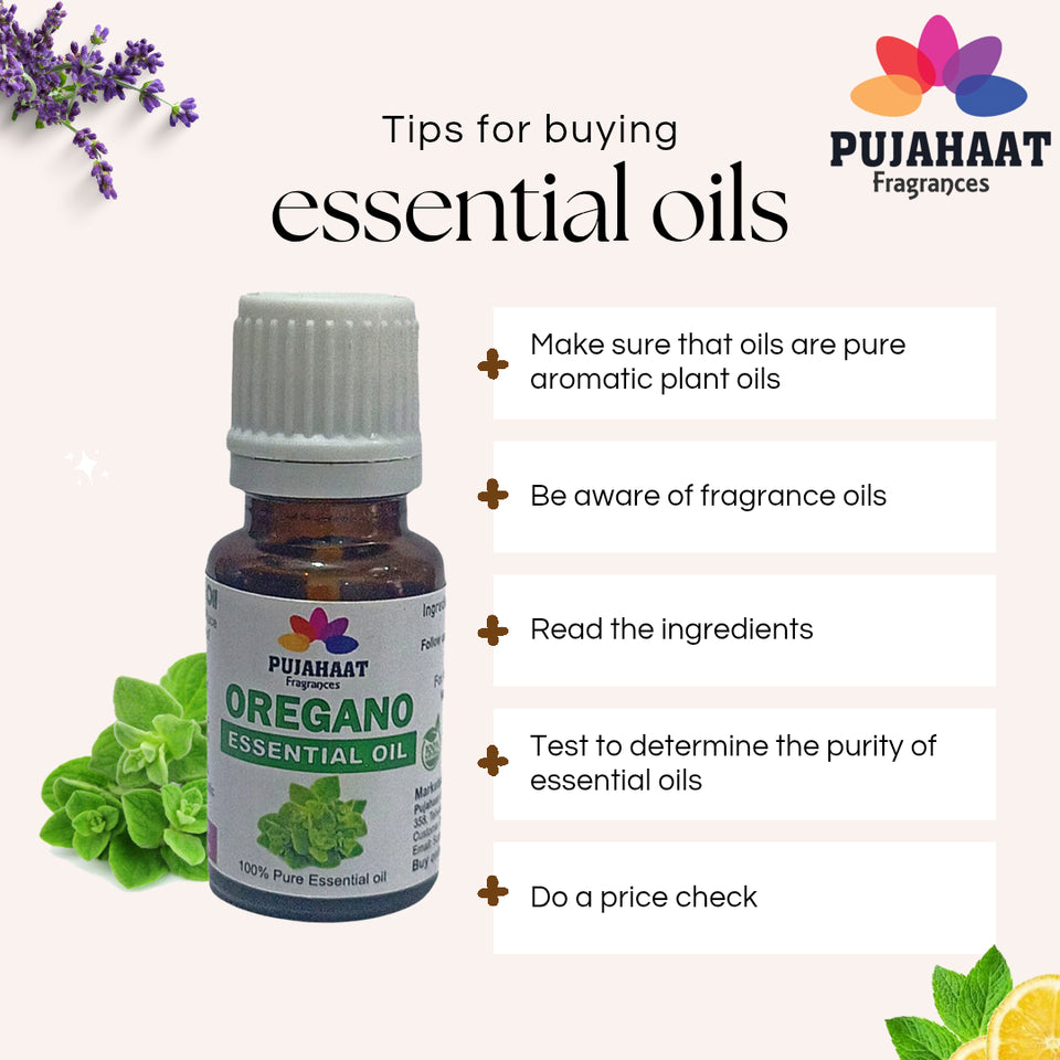 Pujahaat Oregano Essential Oil (Origanum vulgare) Pure | Non-Sticky | Non-greasy | Lightweight | Men & Women | All Skin Types | Steam Distilled Therapeutic-Grade - 15 ml