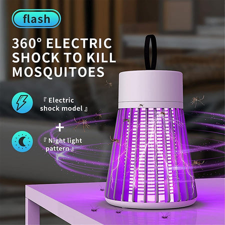 SafeGlow: Eco-Friendly LED Mosquito Trap Lamp (USB Powered)