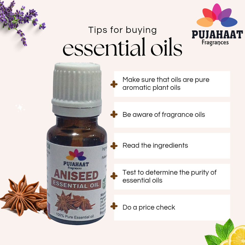 Pujahaat Aniseed Essential Oil (Pimpinella anisum) Pure | Non-Sticky | Plant-Based Skincare & Haircare Solution | Men & Women | All Skin Types | Steam Distilled Therapeutic-Grade - 15 ml