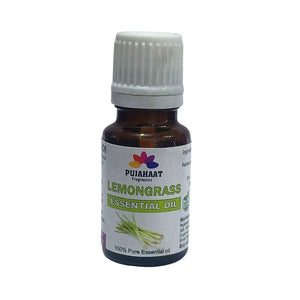 Pujahaat Lemon Grass Essential Oil - Pure and Undiluted Lemongrass Essential Oil for Aromatherapy, Skin and Hair Care and Effective Insect Repellent | Steam Distilled Therapeutic Grade - 15 ml