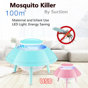 Mosquito Trap Killer Space Ship Design lamp Flying saucer mosquito catcher suction Machine - USB Powered for Indoor & Outdoors
