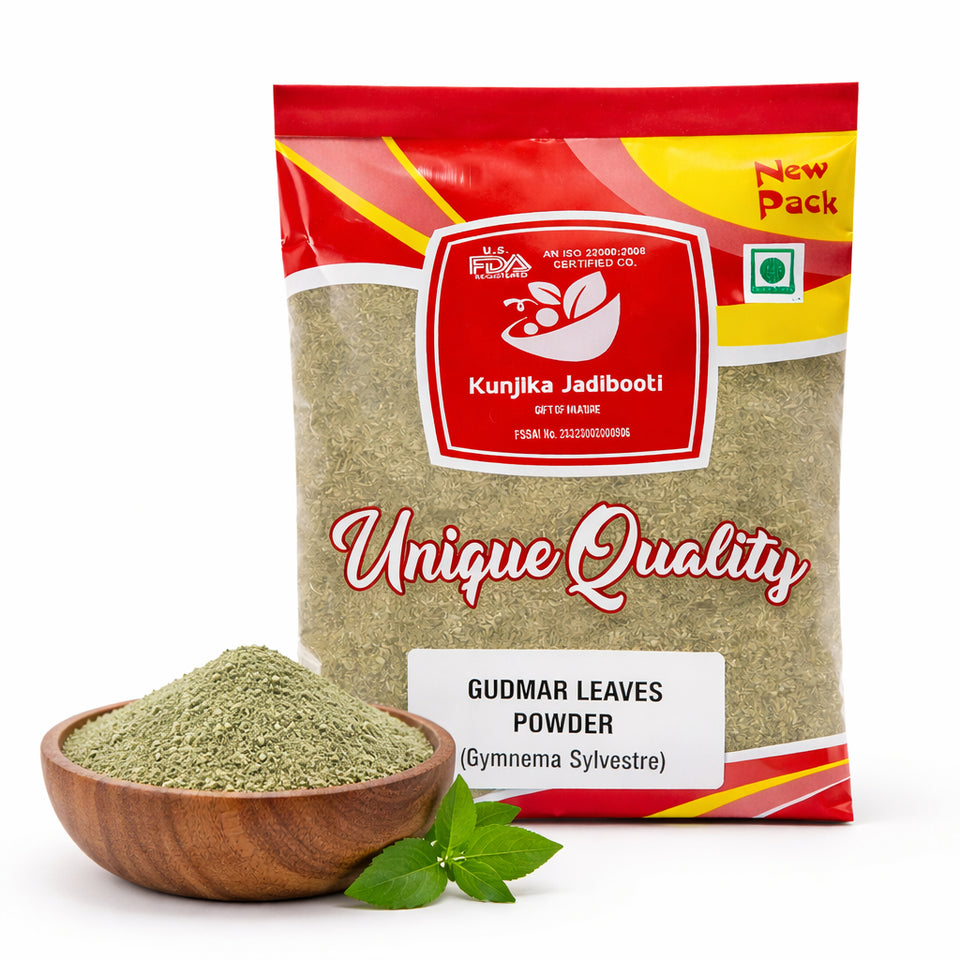 Kunjika Jadibooti Gurmar Powder - Gudmar Powder-Madhunashini Powder - Gymnema Sylvestre - Periploca Of The Woods 100 gm