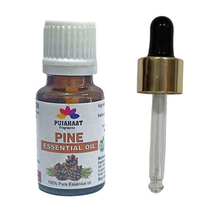 Pujahaat Pine Essential Oil - 100% Pure, Natural & Undiluted Oil for Skin Care & Hair Care | Steam Distilled Therapeutic Grade - 15 ml