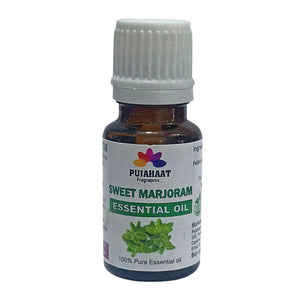 Pujahaat Sweet Marjoram Essential Oil | Origanum Majorana | Marjoram Essential Oil | Marjoram Oil | 100% Pure Natural | Steam Distilled Therapeutic Grade - 15 ml