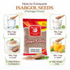 Kunjika Jadibooti Isabgol Beej - Psyllium Seeds - Edible Isabgol Seeds - Plantago Ovata - 100 gm