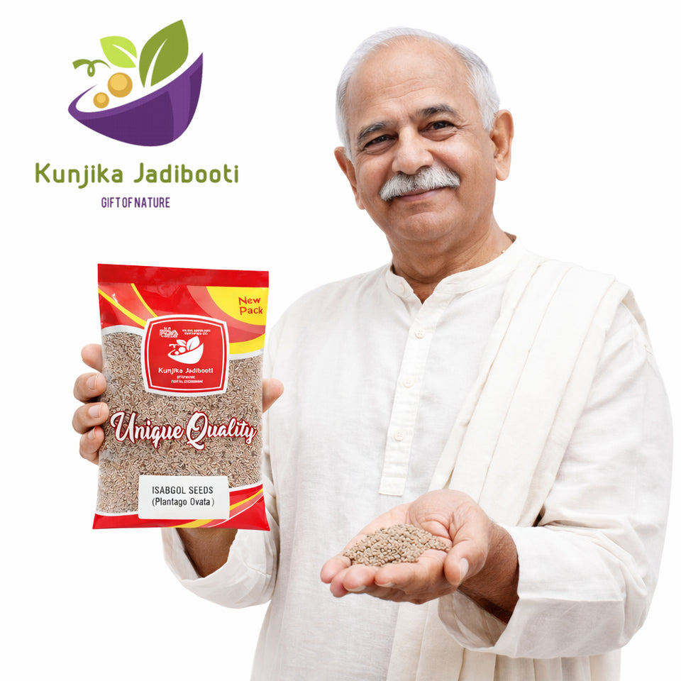 Kunjika Jadibooti Isabgol Beej - Psyllium Seeds - Edible Isabgol Seeds - Plantago Ovata - 100 gm
