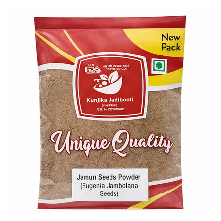 Kunjika Jadibooti Jamun Seed Powder | Jaamun Ki Guthli | Diabetes | Naaval Pazham | Indian blackberry | Syzygium cumini 100 gm