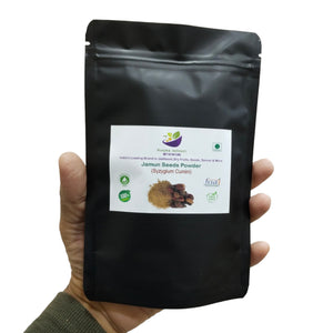 Kunjika Jadibooti Jamun Seed Powder | Jaamun Ki Guthli | Diabetes | Naaval Pazham | Indian blackberry | Syzygium cumini 100 gm