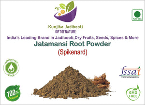 Kunjika Jadibooti Jatamansi Powder | Baalchad | Spikenard | Nardostachys Jatamansi for Skin & Hair | Revitalises Skin & Moisturises Scalp 100 gm