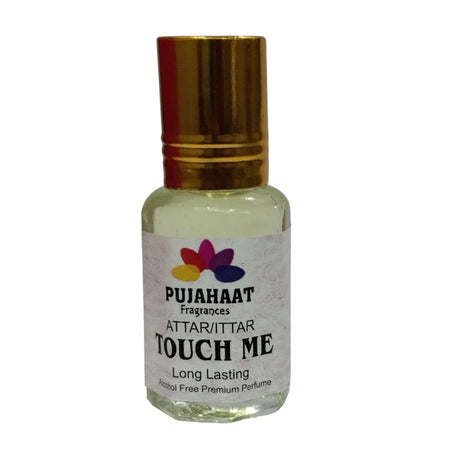 Pujahaat Premium Alcohol Free Attar | Ittar 6ml, Long-Lasting Travel Size Roll-On, Best Inspired Attar Fragrance Oil - Touch me